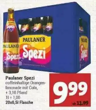 Marktkauf Paulaner Spezi Angebot