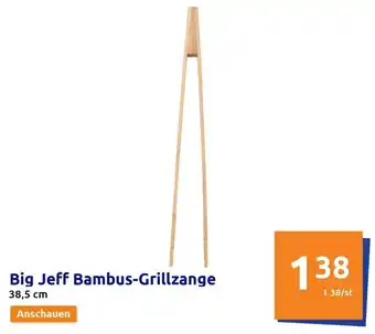 Action Big Jeff Bambus-Grillzange Angebot