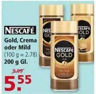 Multi Markt Nescafe Gold, Crema Oder Mild Angebot