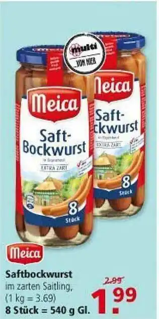 Multi Markt Meica Saftbockwurst Angebot