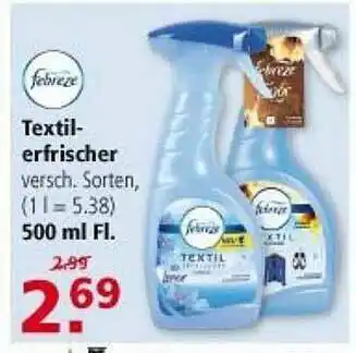 Multi Markt Febreze Textil Erfrischer Angebot