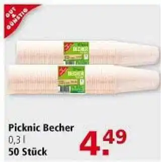 Multi Markt Gut & Günstig Picknic Becher Angebot