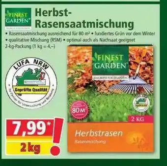 Norma Finest Garden Herbst-rasensaatmischung Angebot