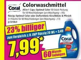 Norma Coral Colorwaschmittel Angebot