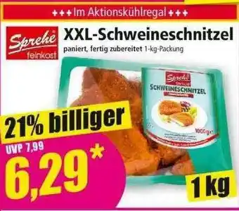 Norma Sprehe XXL-schweineschnitzel Angebot