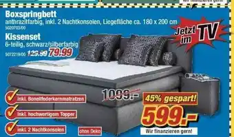 Poco Boxspringbett, Kissenset Angebot