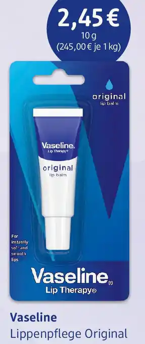 dm drogerie Vaseline Lippenpflege Original 10 g Angebot