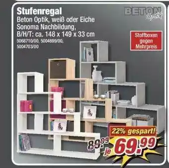 Poco Beton Stufenregal Angebot