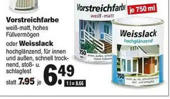 Repo Markt Vorstreichfarbe Oder Weisslack Angebot