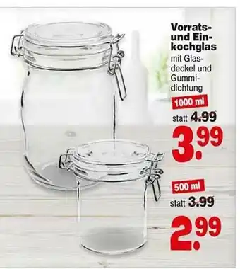 Repo Markt Vorrats- Und Ein-kochglas Angebot