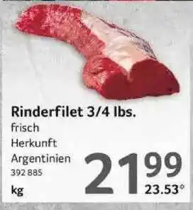 Selgros Rinderfilet 3 4 Ibs Angebot