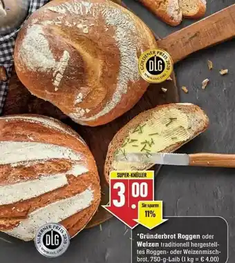 Edeka Gründerbrot Rogggen Oder Weizen Angebot