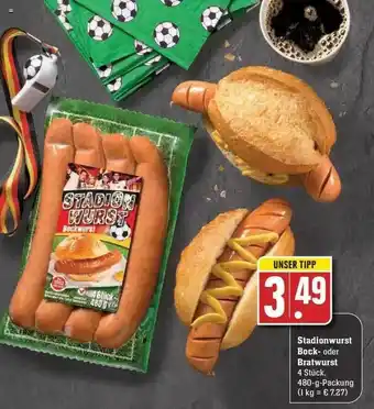 Edeka Stadionwurst Bock- Oder Bratwurst Angebot