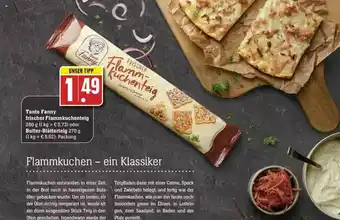 Edeka Tante Fanny Frischer Flammkuchenteig Oder Butter-blätterteig Angebot