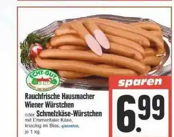 Edeka Rauchfrische Hausmacher Wiener Würstchen Oder Schmelzkäse-würstchen Angebot