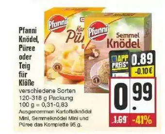 Edeka Pfanni Knödel, Püree Oder Teig Für Klöße Angebot