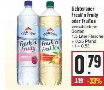 Edeka Lichtenauer Fresh'n Fruity Oder Fruitea Angebot