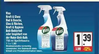 Edeka Viss Kraft & Glanz Bad & Dusche, Glas & Flächen, Kraft & Hygiene Anti-bakteriell Oder Inspiriert Von Der Natur Anti-kalk Angebot
