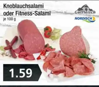 Edeka Frischemarkt Knoblauchsalami Oder Fitness-salami Gutfleisch Angebot