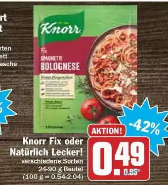 Hit Knorr Fix Oder Natürlich Lecker! Angebot