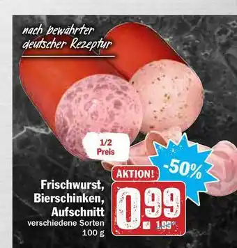 Hit Frischeswurst Bierschinken, Aufschnitt Angebot