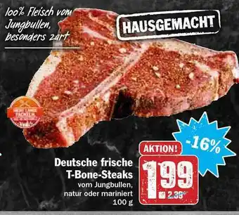 Hit Deutsche Frische T-bone Steaks Angebot