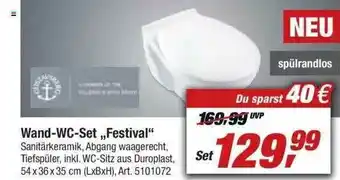 toom Baumarkt Wand-wc-set „festival” Angebot