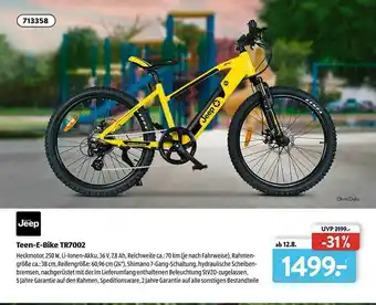 Aldi Süd Jeep Teen-e-bike Tr7002 Angebot