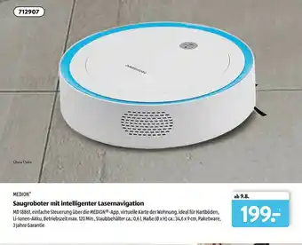 Aldi Süd Medio Saugroboter Mit Intelligenter Lasernavigation Angebot