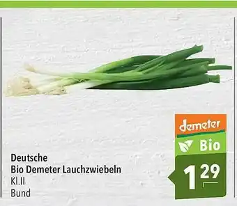 CITTI Markt Deutsche Bio Demeter Lauchzwiebeln Angebot