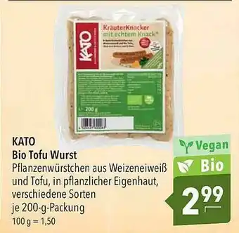 CITTI Markt Kato Bio Tofu Wurst Angebot