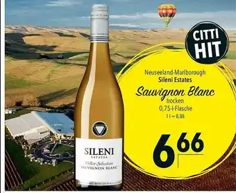 CITTI Markt Neuseeland-marlborough Sileni Estates Sauvignon Blanc Trocken Angebot