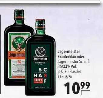 CITTI Markt Jägermeister Kräuterlikör Oder Jägermeister Scharf Angebot