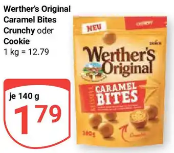 Globus Werther's Original Caramel Bites Crunchy oder Cookie 140 g Angebot