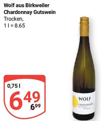 Globus Wolf aus Birkweiler Chardonnay Gutswein 0,75 L Angebot