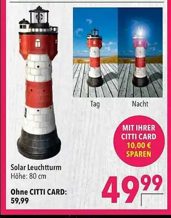 CITTI Markt Solar Leuchtturm Angebot