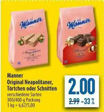 diska Manner Original Neapolitaner, Törtchen Oder Schnitten Angebot