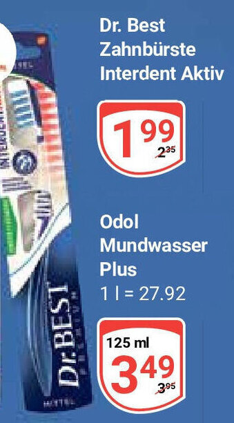 Globus Dr. Best Zahnbürste Interdent Aktiv Angebot