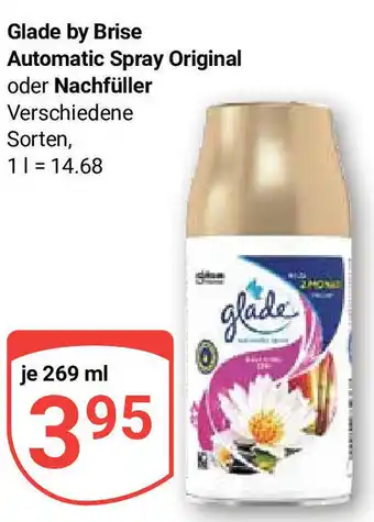 Globus Glade by Brise Automatic Spray Original oder Nachfüller 269 ml Angebot