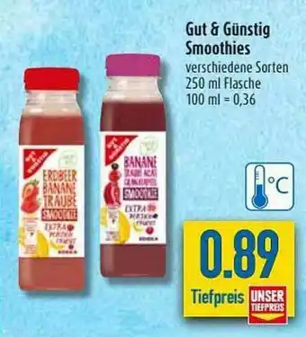 diska Gut & Gunstig Smoothies Angebot