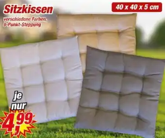 Posten Börse Sitzkissen 40 x 40 x 5 cm Angebot