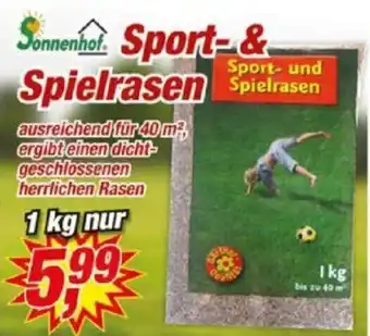 Posten Börse Sonnenhof Sport & Spielrasen 1 kg Angebot