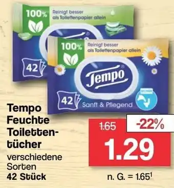 Famila Nord Ost Tempo Feuchte Toilettentücher 42 Stück Angebot