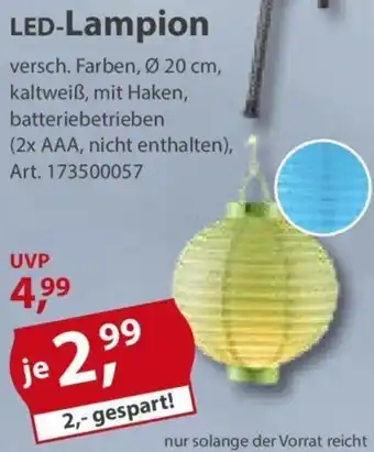 Sonderpreis Baumarkt LED Lampion Angebot