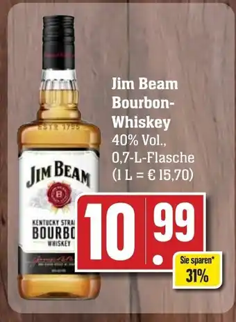 Edeka Neukauf Jim Beam Bourbon Whiskey 700ml Angebot