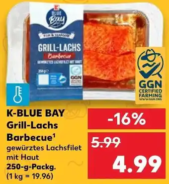 Kaufland K-Blue Bay Grill Lachs Barbecue 250 g Packg. Angebot