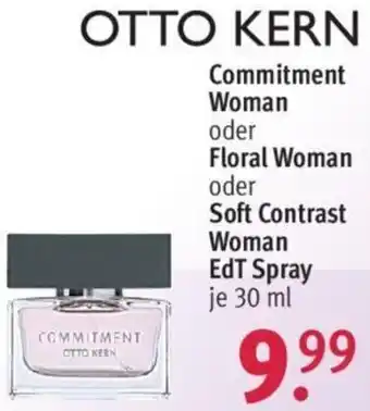 Rossmann OTTO KERN Commitment Woman oder Floral Woman oder Soft Contrast Woman EdT Spray 30 ml Angebot