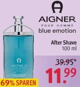 Rossmann AIGNER POUR HOMME blue emotion After Shave 100 ml Angebot