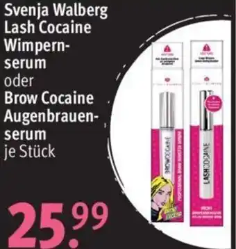 Rossmann Svenja Walberg Lash Cocaine Wimpern- serum oder Brow Cocaine Augenbrauen-serum Angebot