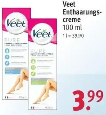 Rossmann Veet Enthaarungs-creme 100 ml Angebot